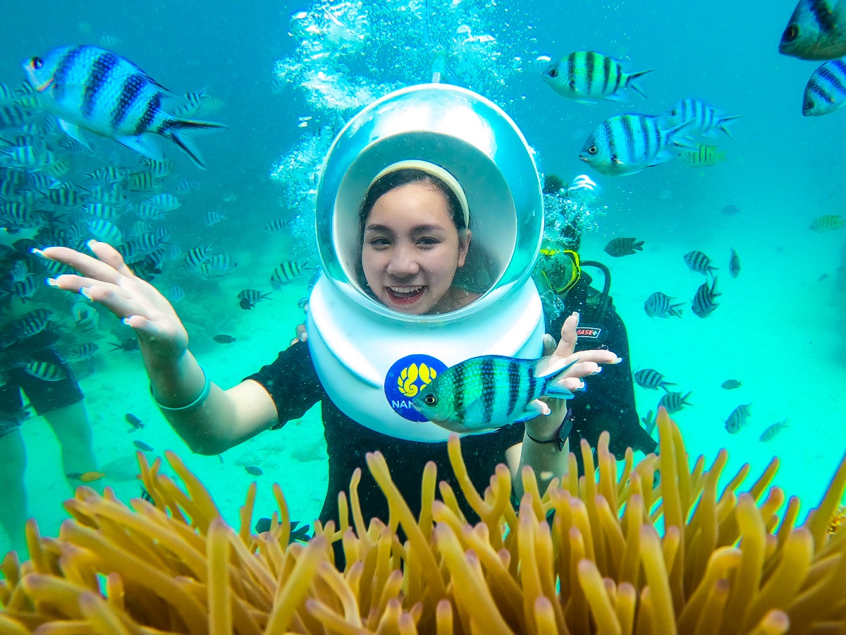 Khám phá đại dương cùng tour đi bộ dưới biển Namaste