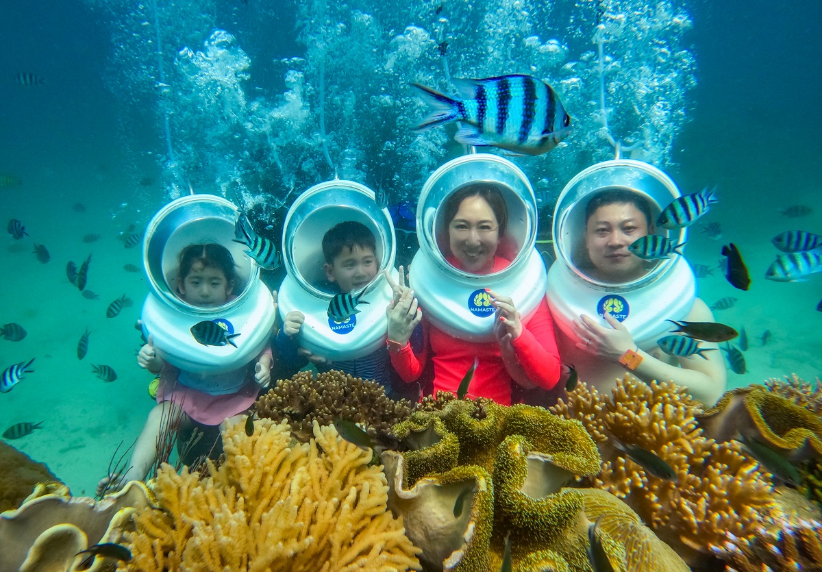 Đi bộ dưới biển Phú Quốc – Trải nghiệm độc đáo vừa chơi vừa học cho bé